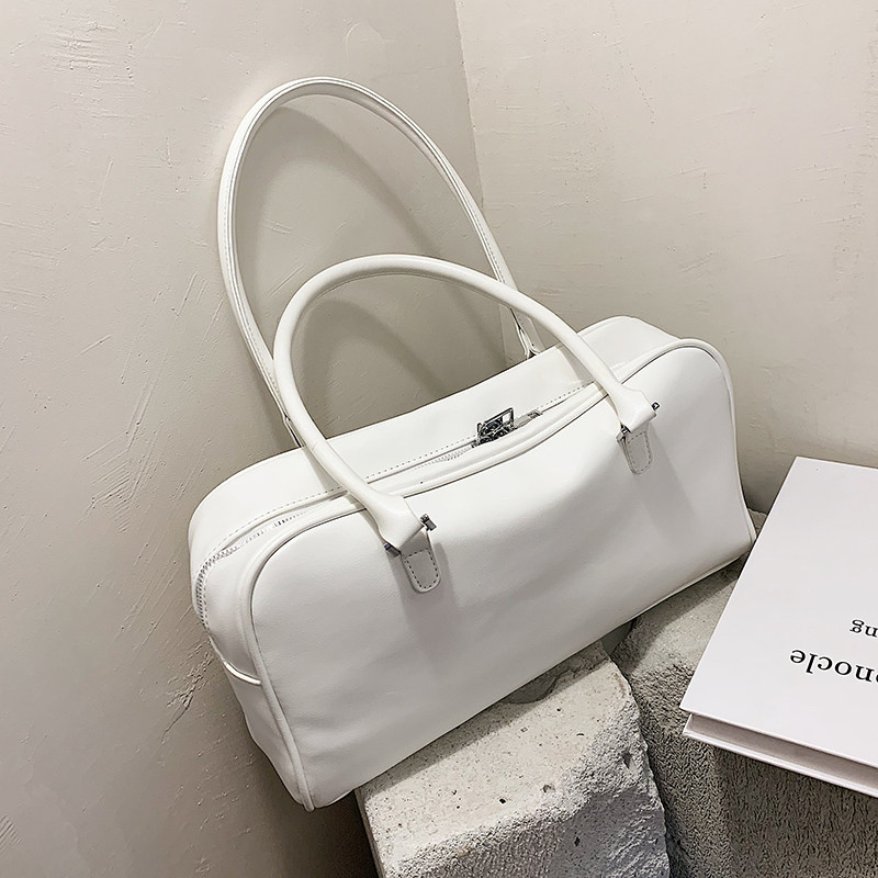 简约大容量包包女2020新款潮时尚百搭单肩腋下包网红手提波士顿包