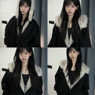 【Achock座山雕~】毛茸茸棉服外套女加绒加厚夹克美式冬季棉衣