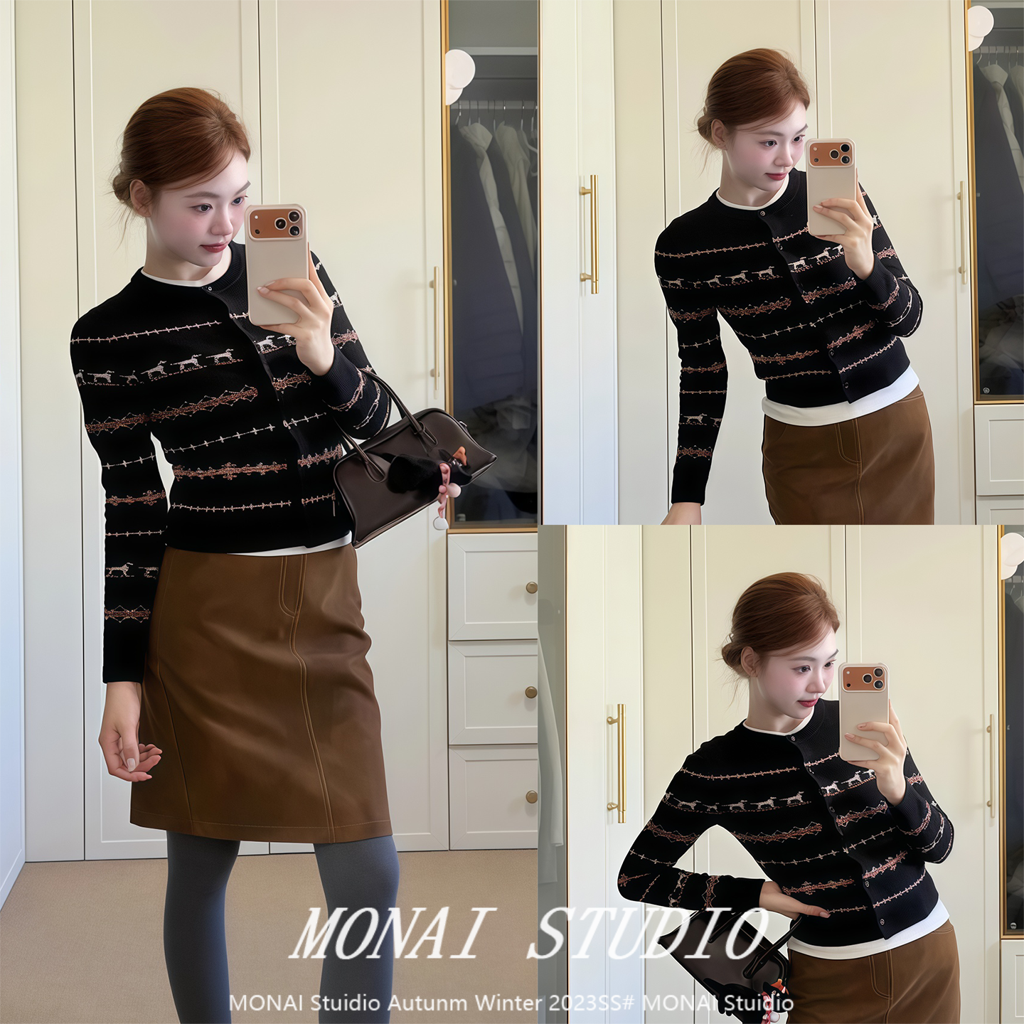 【trounoir】费尔岛开衫外套女