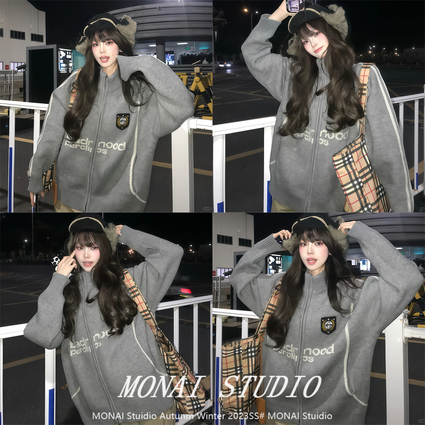 【PCLP~】美式复古竖条纹毛衣