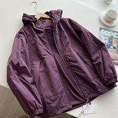 男女通用山系露营风穿搭 户外防风轻量型挺阔宽松斜插袋工装 外套