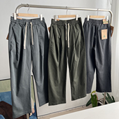 立体裁剪杨桃裤 直筒休闲裤 日系男士 垂感莱赛尔时髦复古宽松工装