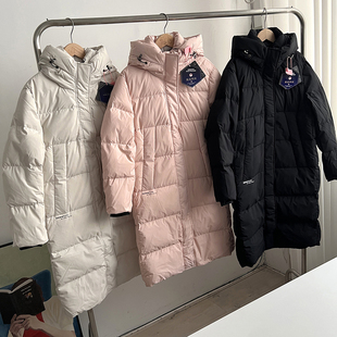 又暖又蓬松~秋冬女士加厚保暖连帽泡芙过膝长款羽绒服外套