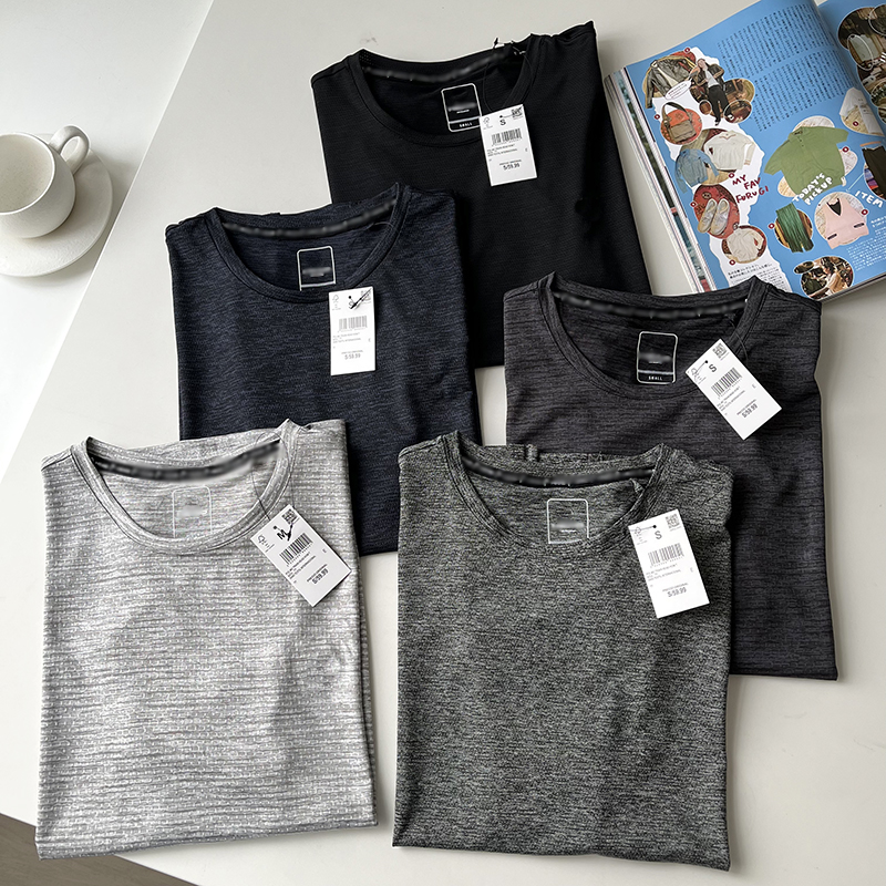 高性能运动速干衣 夏季男士清凉薄款散热透气网眼四面弹力短袖T恤