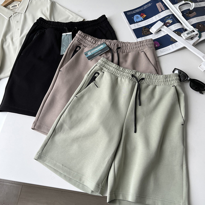 空气棉面料 自然挺括 高透气排汗 夏季男士工装运动休闲五分短裤