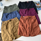 短裤 柜子199 BY34856 松紧腰搭扣宽松工装 运动五分裤 北野 男士