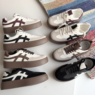 防滑厚底 秋季男女款时髦德训鞋运动休闲板鞋