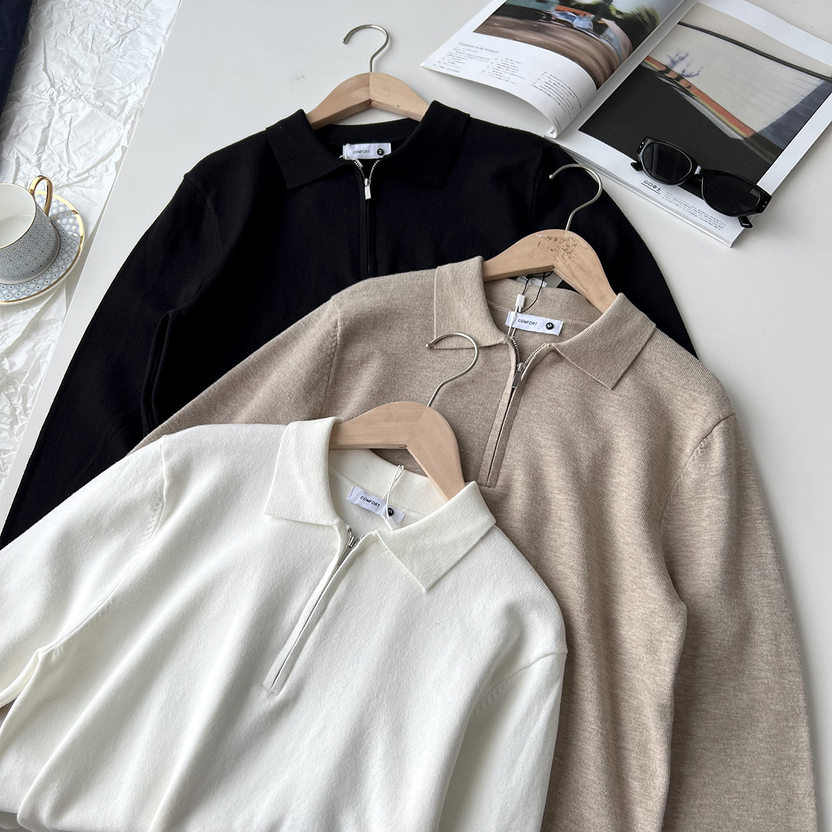 软糯亲肤精纱细纺针织毛衣