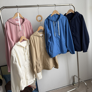 北野U家！日系男装女装全棉水洗连帽外套（春季新款）BY456991