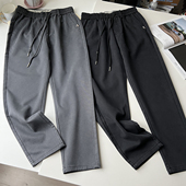 复古做旧质感 莱赛尔水洗斜纹针织挺括休闲长裤 锥型剪裁 男士