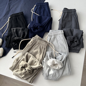 重磅保暖一体绒 收口运动棉质针织卫裤 秋冬男士 休闲百搭基础款