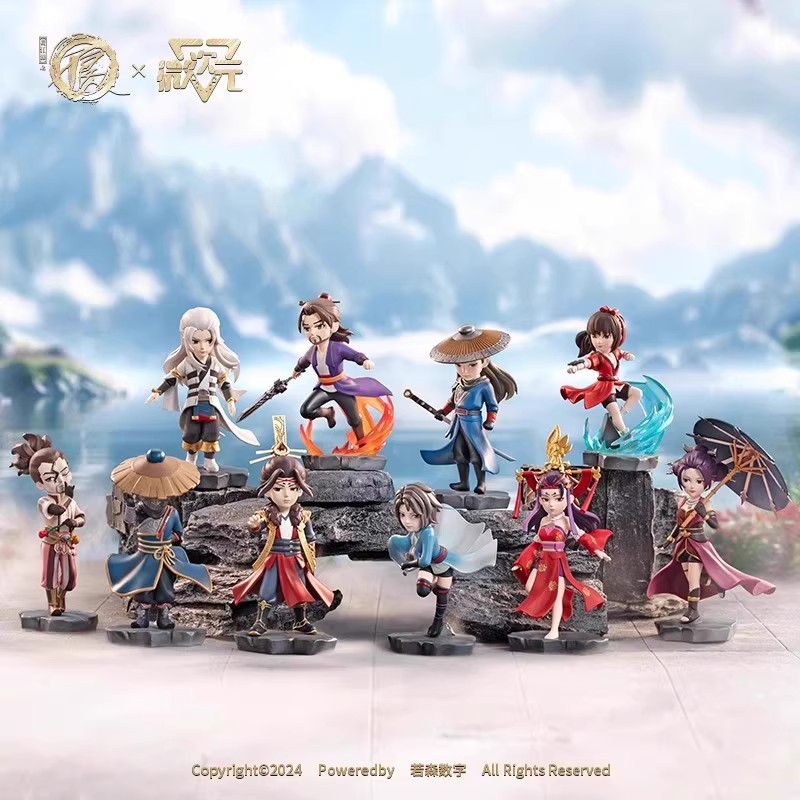 画江湖之不良人x微次元 Q版盲盒第一弹可爱动漫周边手办桌面