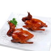 脆皮乳鸽5只酒店饭店特色菜乡厨家宴腌制半成品 广式 餐饮香脆鸽子