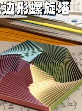 六边形磁吸套环魔幻立体螺旋3D打印错觉减压解压玩具送朋友小礼物