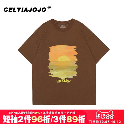 vintage街头复古短袖t恤女