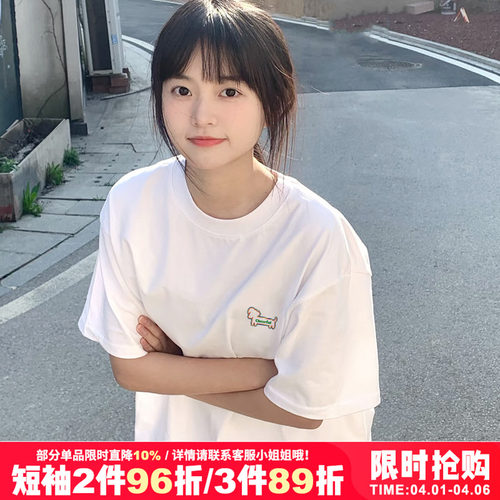 vintage复古美式短袖t恤女