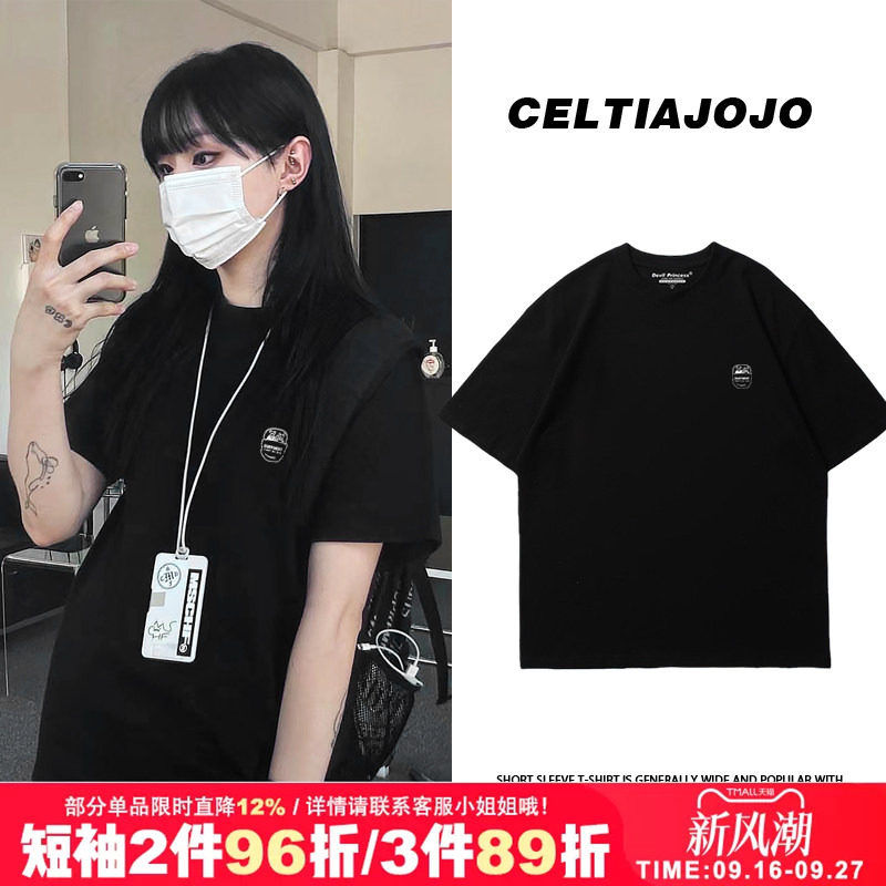 短袖T恤女韩系ins风印花图片