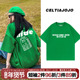 hiphop嘻哈原宿风绿色短袖 t恤女2025夏高级感街头风圆领上衣ins潮