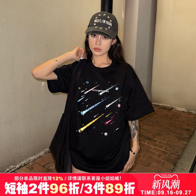 复古vintage街头甜酷短袖t恤夏季图片