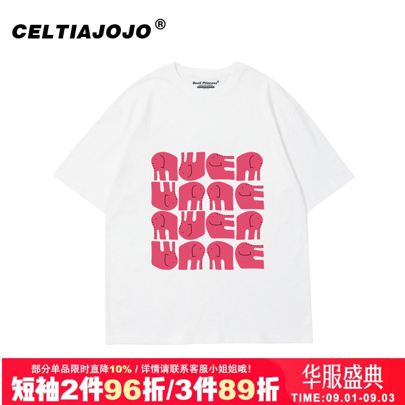 chic宽松小众短袖t恤潮图片