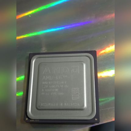 AMD-K6-2450AFX* 镀金古董cpu收藏 议价