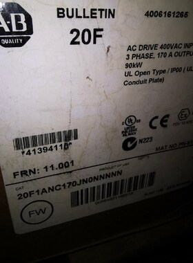 ab753变频器20F1ANC170JN0NNNNN 议价