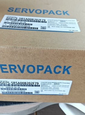 安川驱动SGD7S-5R5A00B202F79实物包装如图 议价