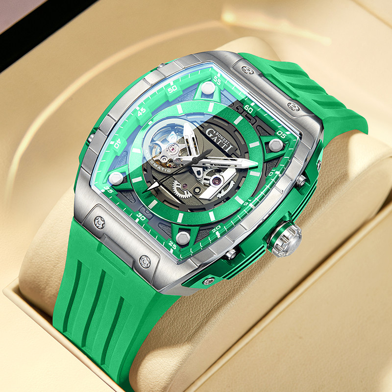 德国布加迪新款全自动机械表男士手表名正品牌送男生新年礼物潮流