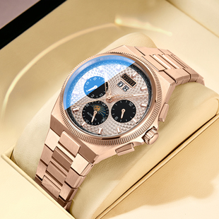 德国布加迪名正品牌男士全自动机械表镂空机芯蝴蝶扣表壳十大官方