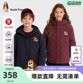 儿童棉服男童三防厚外套女童宽松保暖棉袄 暇步士童装 25冬新品