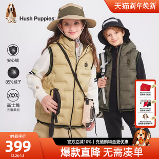 男童保暖马夹女童休闲厚背心 新款 暇步士童装 儿童羽绒马甲冬装