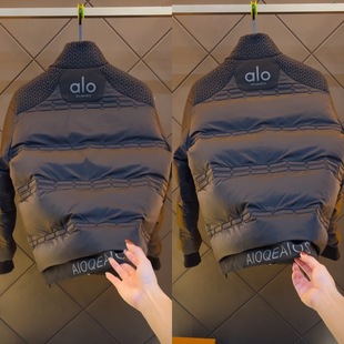 轻奢ALLO男装韩版男款冬装上衣服新款高级感痞帅棉服外套休闲男士