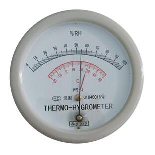 毛发温湿度表WS-1型测量环境温度和相对湿度圆盒结构