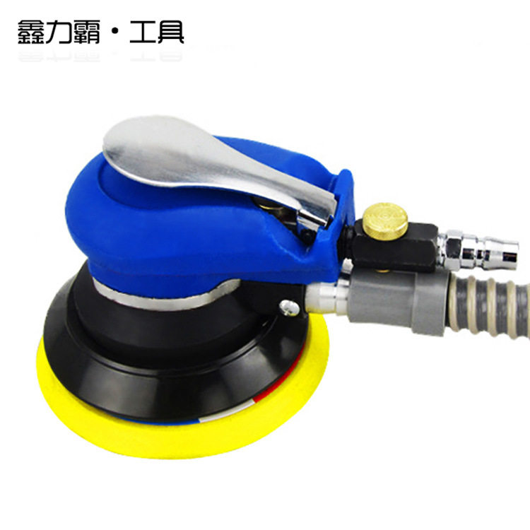 鑫力霸 5寸气动五金工具 气动圆盘打磨砂纸机 吸尘气动抛光机