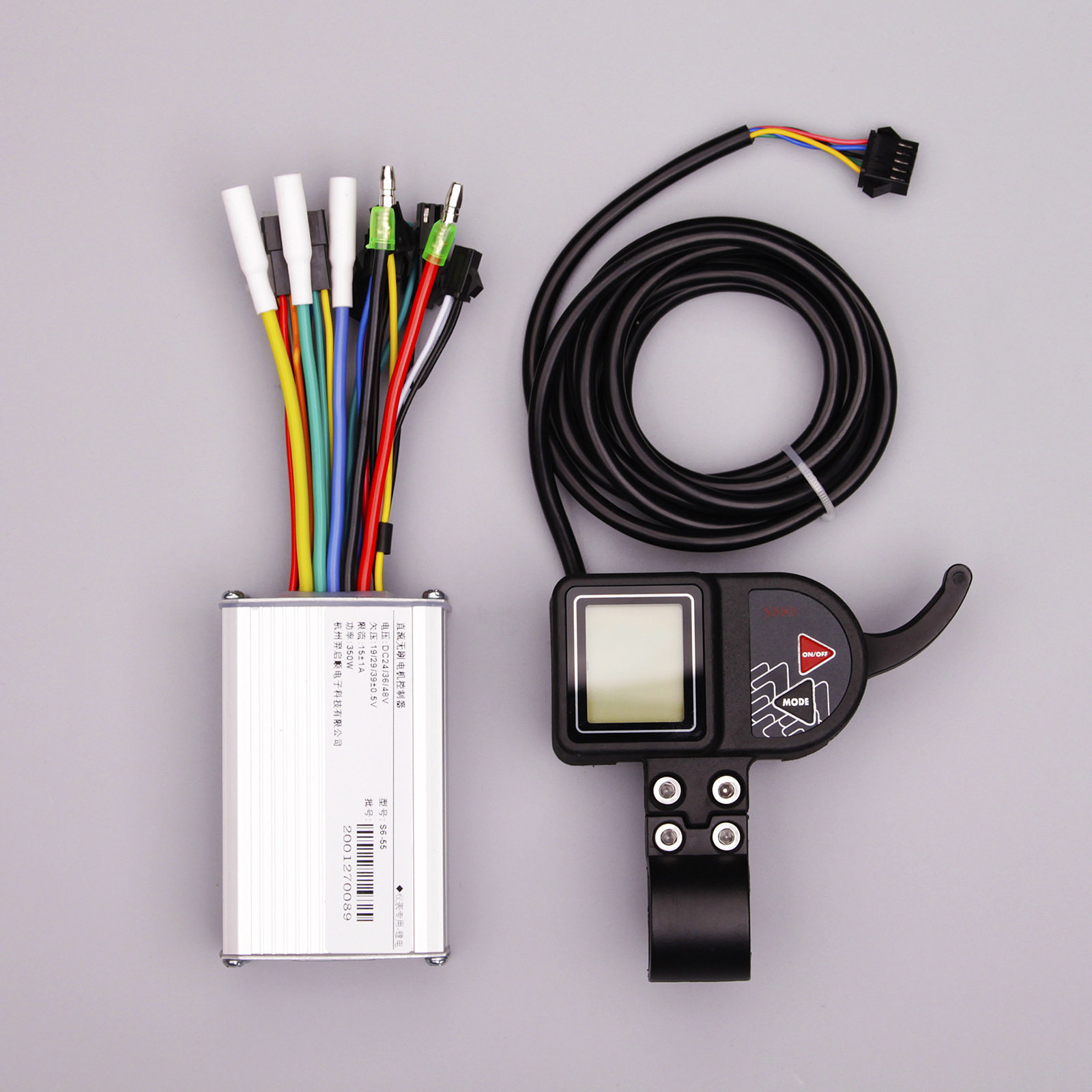 24V36V48V250W350W电动自行车山地车锂电控制器LCD指勾液晶仪表套