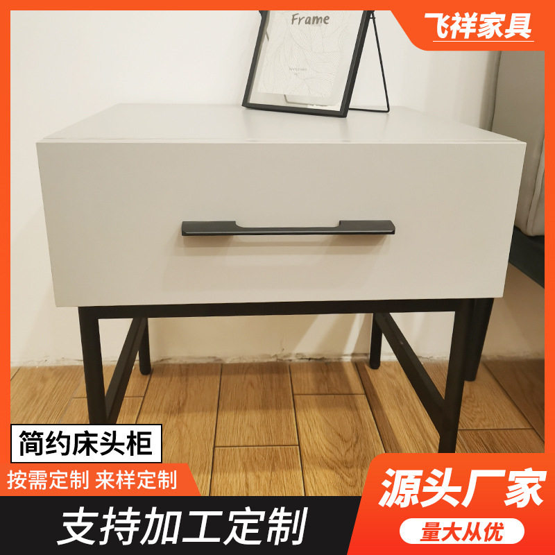 洞窝依你奶油风梳妆台卧室可移动转角斗柜化妆桌两用一体收纳柜