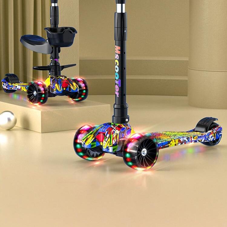 滑板车儿童1到3到6到12岁以上小孩踏板新款男孩女宝宝滑滑溜溜车