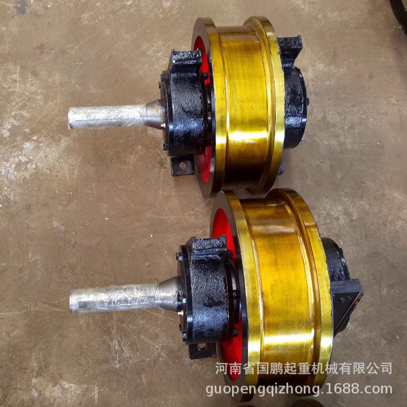 欧式车轮电动平车轮组直径250×90mm单边主动被动行车天车行车轮