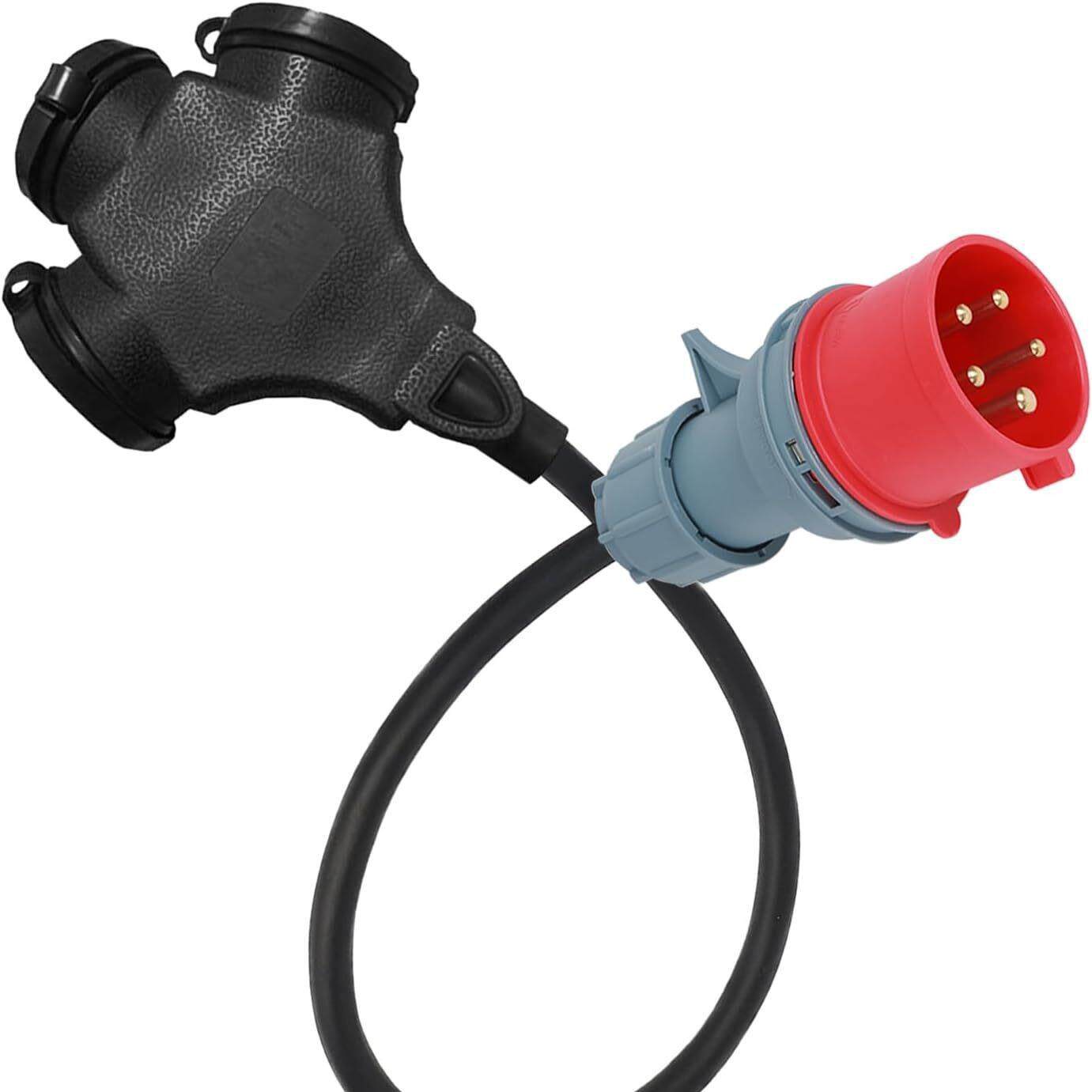 CEE电源适配器16A400V插头至3x230V联轴器电流分流器