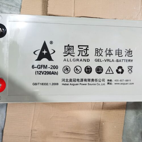 奥冠胶体蓄电池6-GFM-20012v200ah直流屏太阳能光伏储能电池