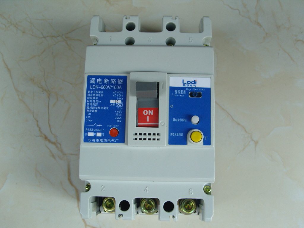 隆顶电气100v三相漏电110v漏电开关0.1kv漏电保护器100V漏保