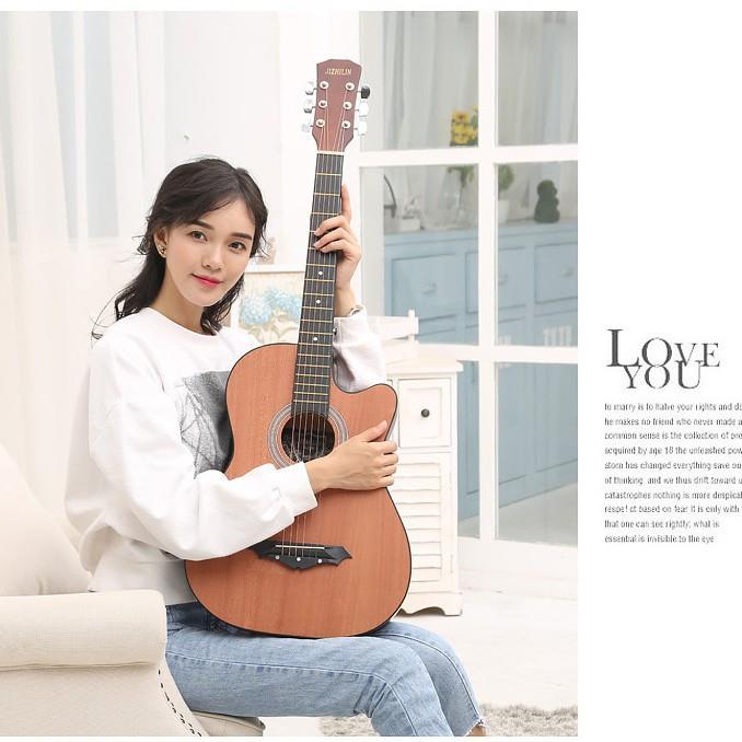 38寸10个颜色吉他学生初学吉它新手练习琴民谣木吉他音乐