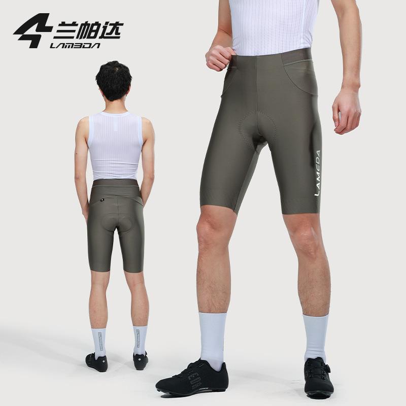 兰帕达2024春季新款双箭头骑行裤公路车高弹耐磨防晒男款短裤