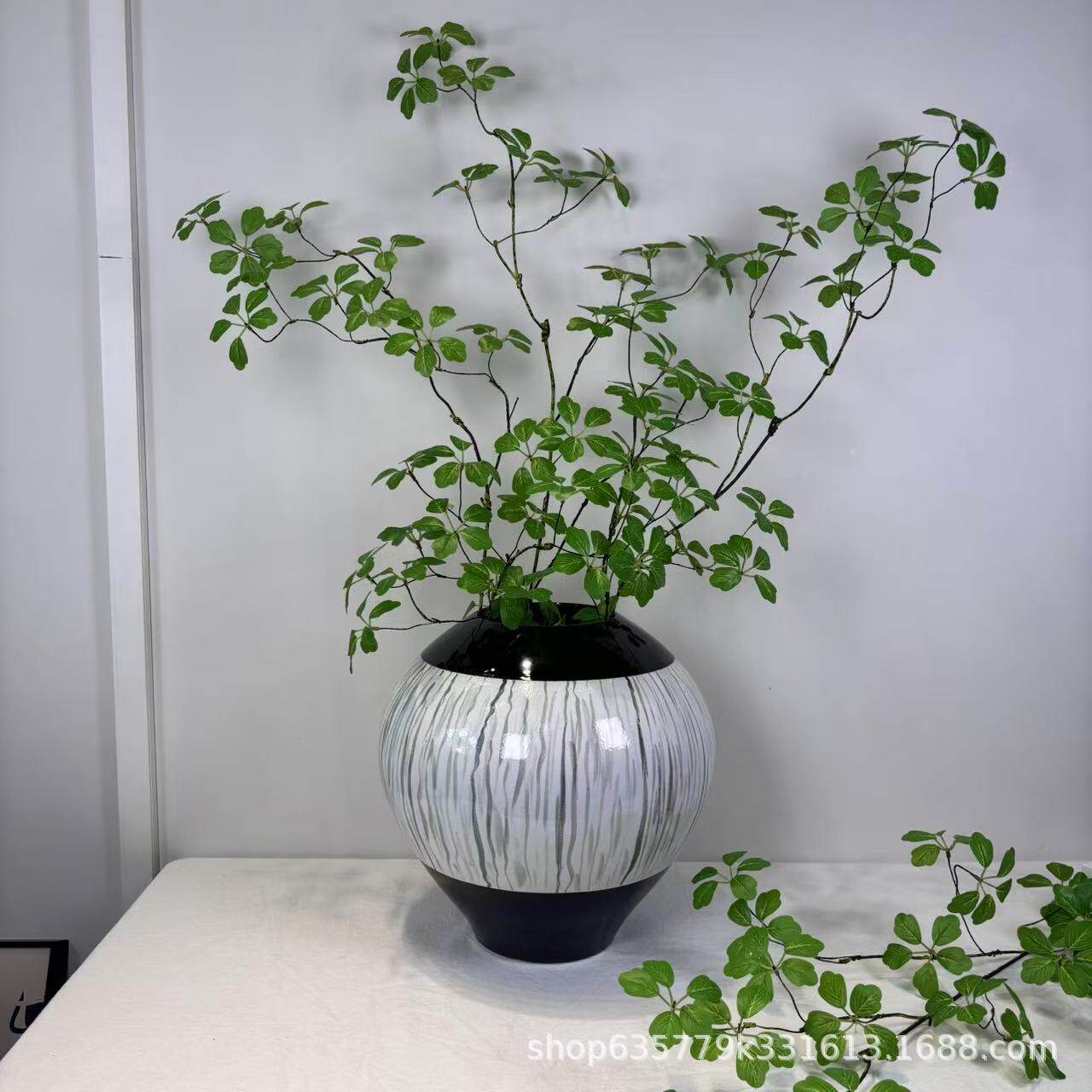 花瓶新中式欧式陶瓷插花客厅中式鲜花干花摆件水培大号家用水养