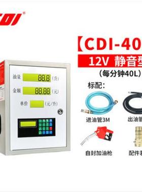 CDI12V/24V/220V小型车载加油机柴油煤油加油机加注机抽油设备