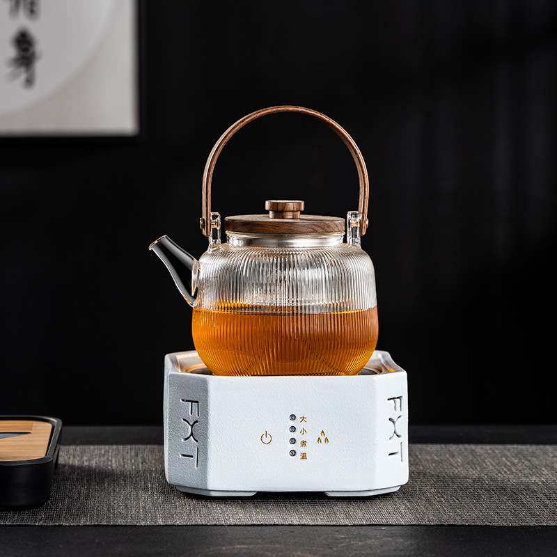 陶瓷煮茶电陶炉煮茶器家用提梁壶电磁炉蒸煮茶烧水壶光波炉保温炉