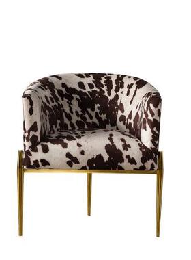 现代轻奢单椅老虎椅简约时尚豹纹休闲椅可靠头单人沙发