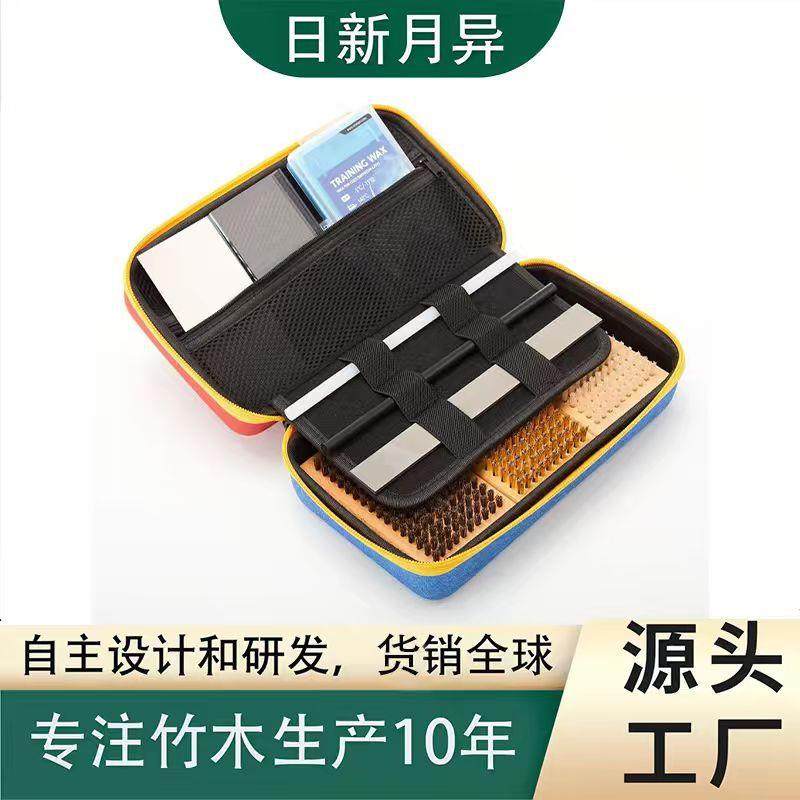 滑雪和滑雪板打蜡和调谐套件带蜡刷盒用于旅行和存放