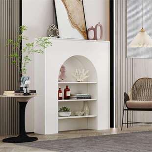 客厅装饰柜防真壁炉柜民宿简约白色装饰柜置物架陈列柜洞穴玄亿恒