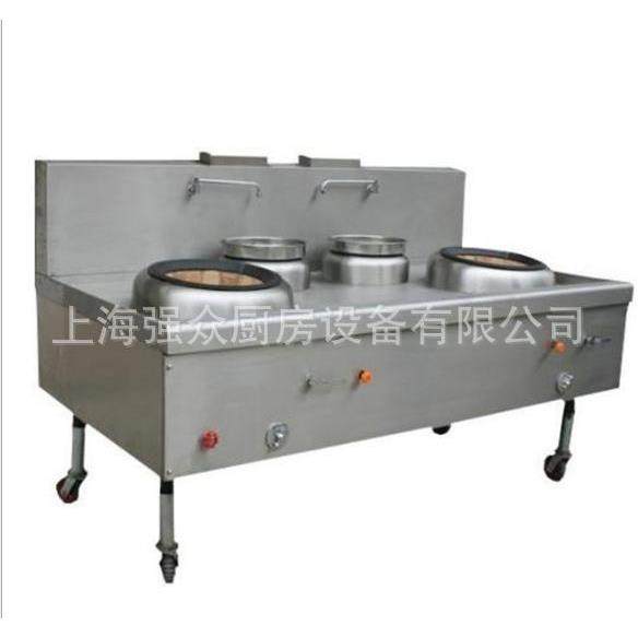 商用炉灶不锈钢厨房设备双炒双温工程灶304不锈钢厨具中西餐炉灶